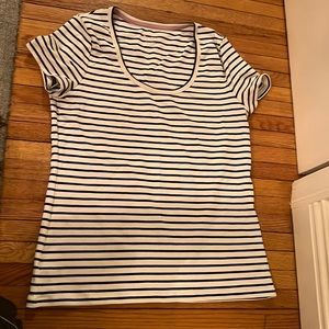EUC Boden Striped Breton Scoopneck T
